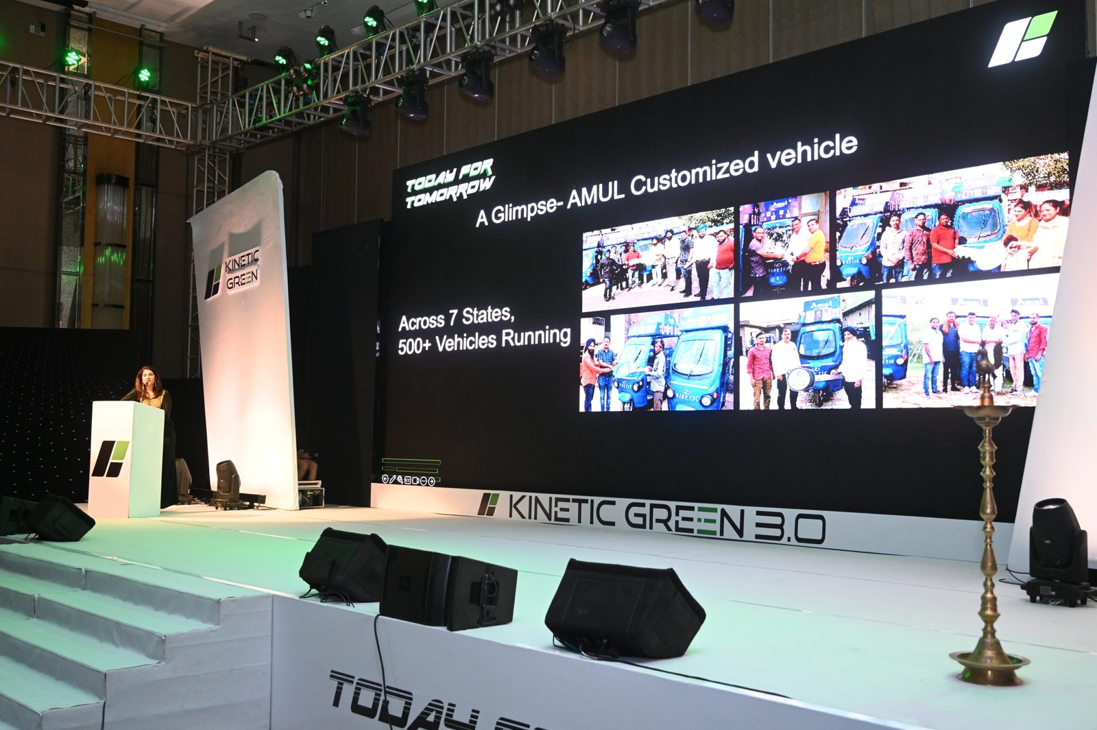 Kinetic Green Corporate Event Stage Setup scaled